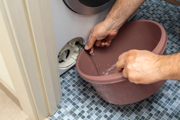 draining washing machine