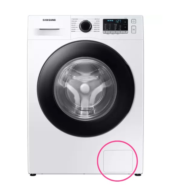 washing machine flap
